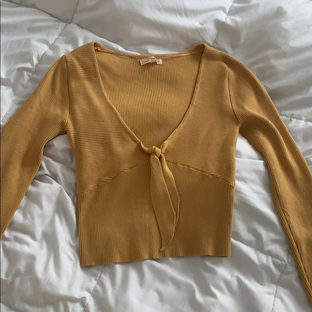 LA Hearts Plunge Neck Top